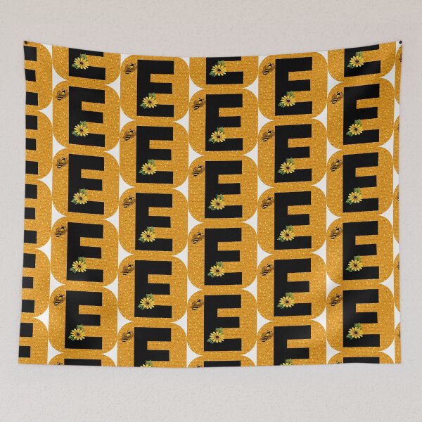 Item preview, Alphabet E Honeycomb Bee designed and sold by Fas Designs.