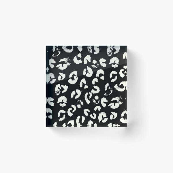 Item preview, Black and White Handmade Leopard Texture designed and sold by Carolina Diaz.