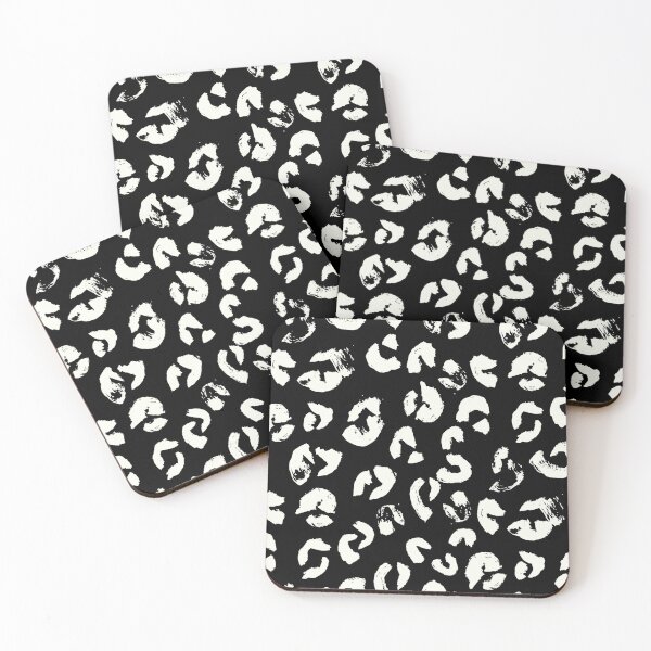 Item preview, Black and White Handmade Leopard Texture designed and sold by Carolina Diaz.
