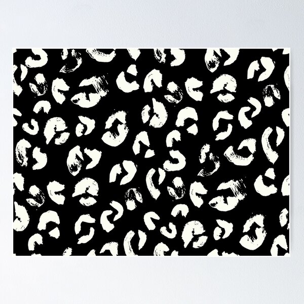 Item preview, Black and White Handmade Leopard Texture designed and sold by Carolina Diaz.