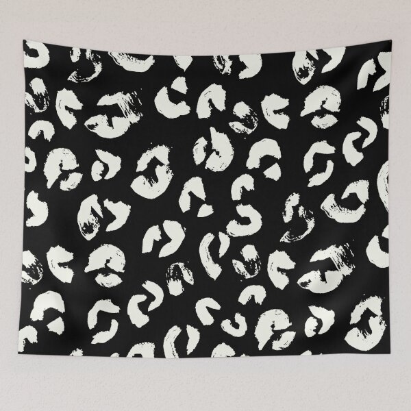 Item preview, Black and White Handmade Leopard Texture designed and sold by Carolina Diaz.