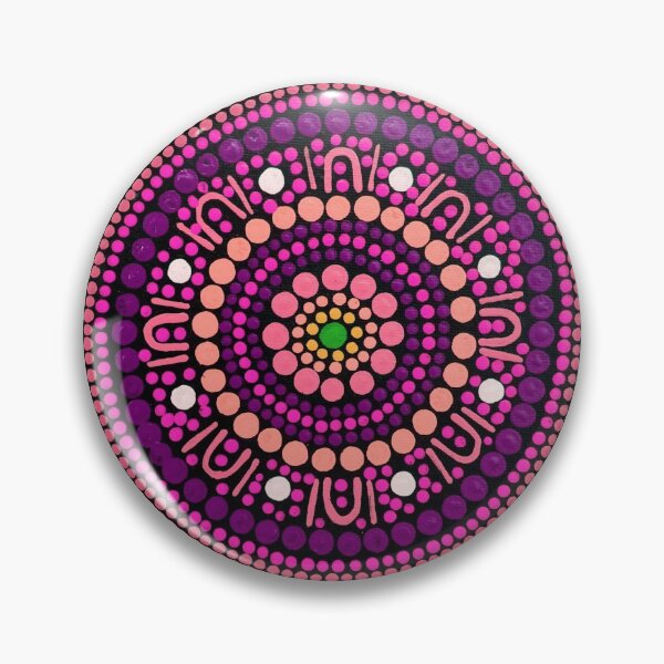 Item preview, Aboriginal Art Gathering Mandala Pink and Purple designed and sold by GhostGumDesigns.
