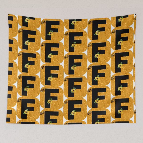 Item preview, Alphabet F Honeycomb Bee designed and sold by Fas Designs.