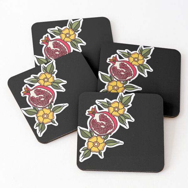 Item preview, Pomegranate and Flowers designed and sold by Lydia Askeland.