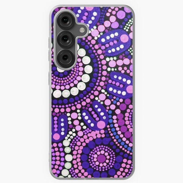 Item preview, Aboriginal Art Purple Pattern Family Gathering designed and sold by GhostGumDesigns.