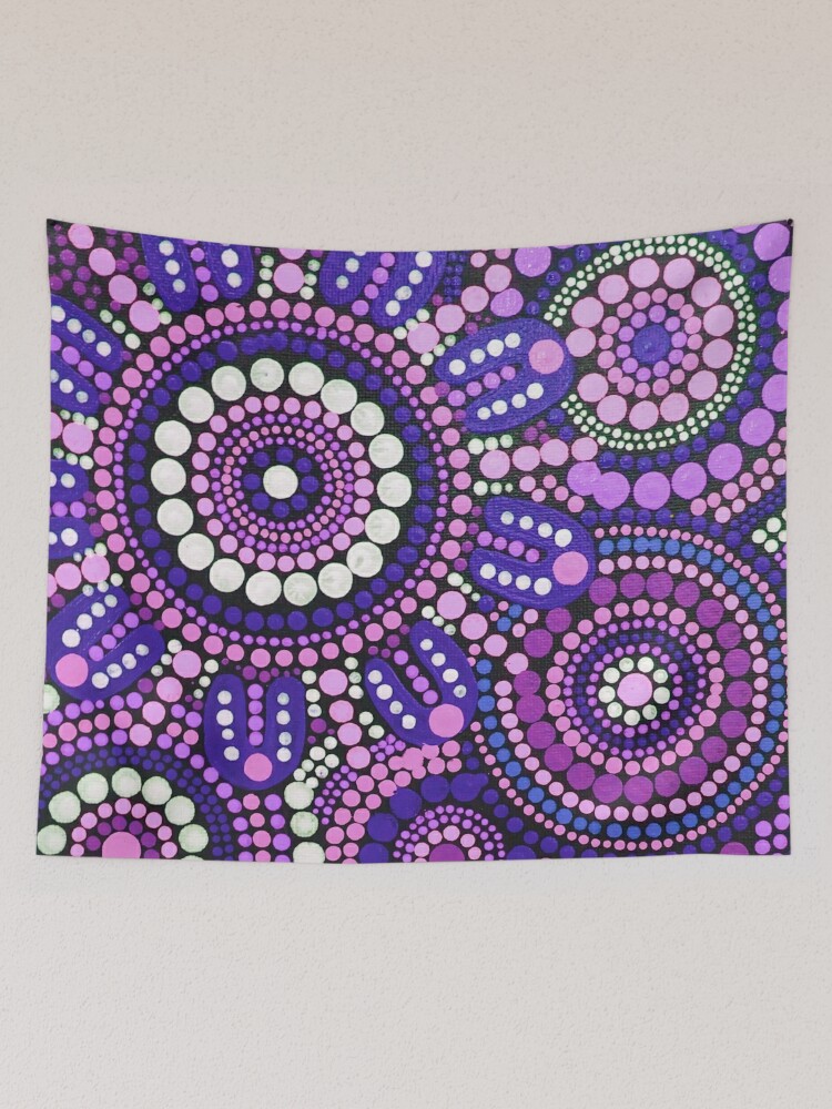 Aboriginal Art Gathering Circle Canvas Print for Sale by GhostGumDesigns