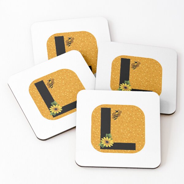 Item preview, Alphabet L Honeycomb Bee designed and sold by Fas Designs.