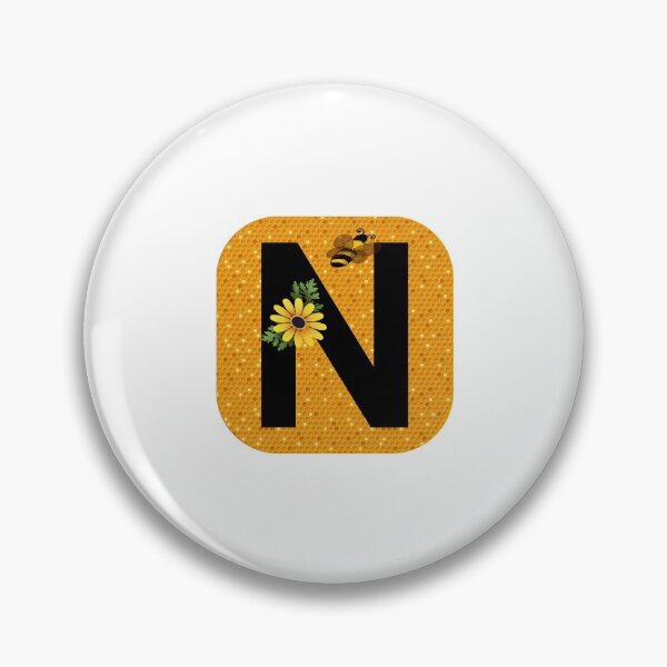 Item preview, Alphabet N Honeycomb Bee designed and sold by Fas Designs.