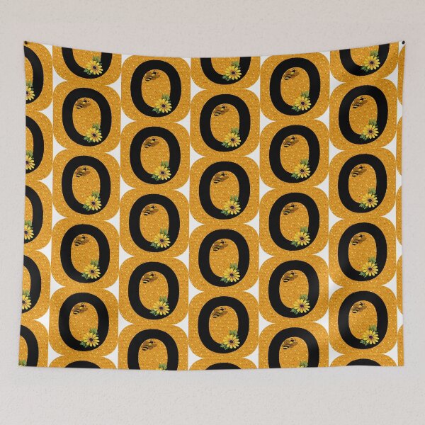 Item preview, Alphabet O Honeycomb Bee designed and sold by Fas Designs.