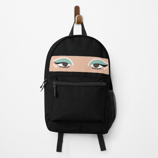 Item preview, The modern and elegant cateye in brown eyes and teal eyeshadow designed and sold by Nathsmo.