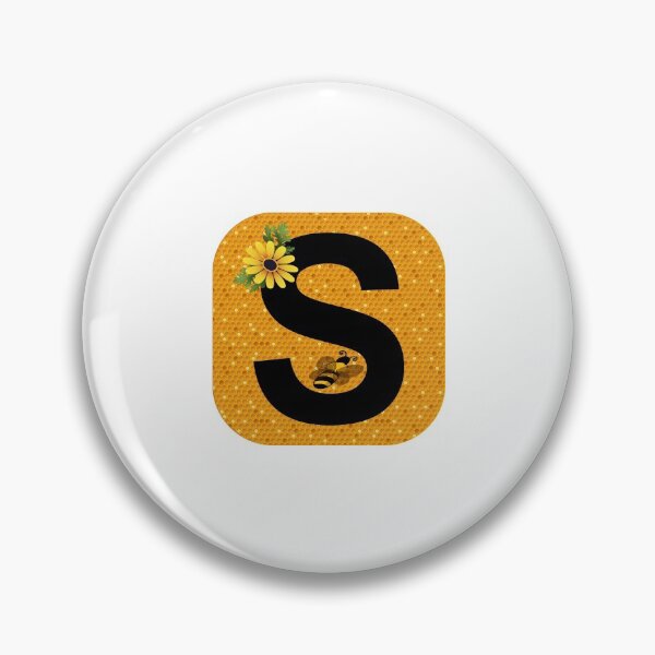 Item preview, Alphabet S Honeycomb Bee designed and sold by Fas Designs.