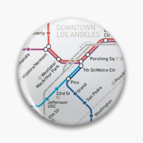 Item preview, LA Metro map designed and sold by Poptopia.