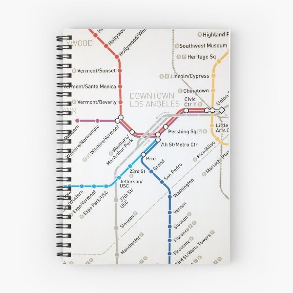 Item preview, LA Metro map designed and sold by Poptopia.