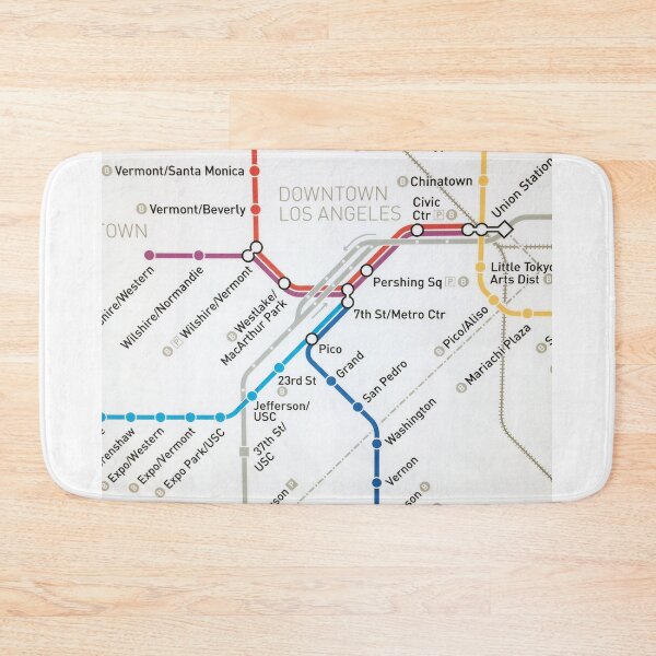 Item preview, LA Metro map designed and sold by Poptopia.