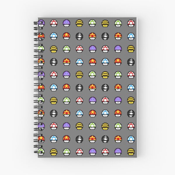Item preview, Diseño de píxeles retro: patrón de hongos designed and sold by epinkb.
