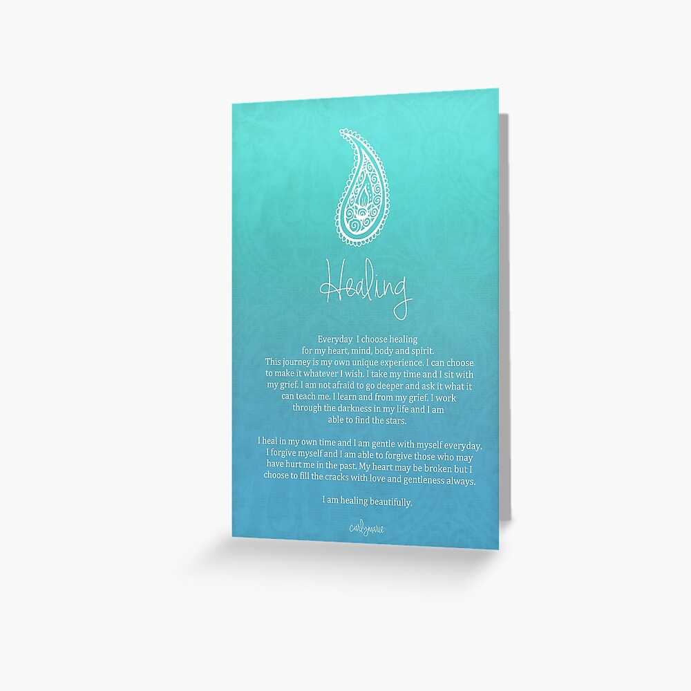Affirmation ~ Healing Greeting Card