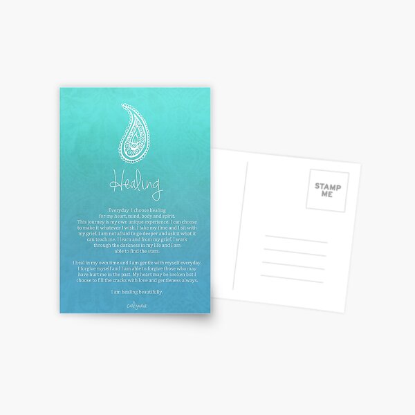 Affirmation ~ Healing Postcard