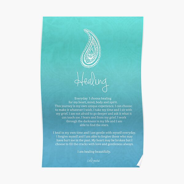 Affirmation ~ Healing Poster