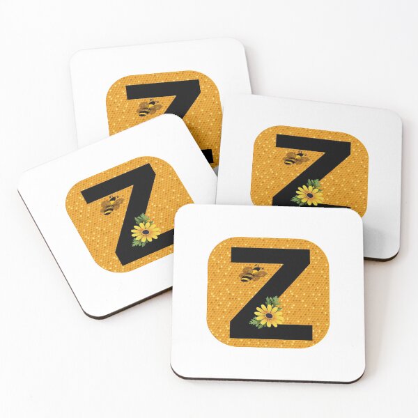 Item preview, Alphabet Z Honeycomb Bee designed and sold by Fas Designs.