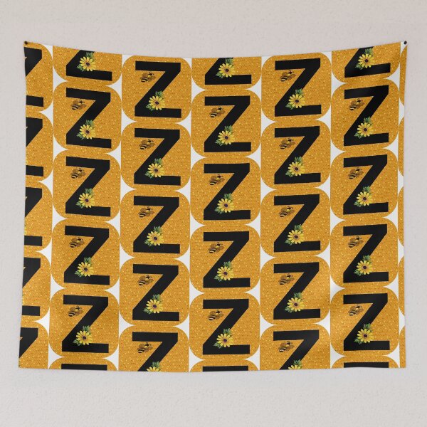 Item preview, Alphabet Z Honeycomb Bee designed and sold by Fas Designs.
