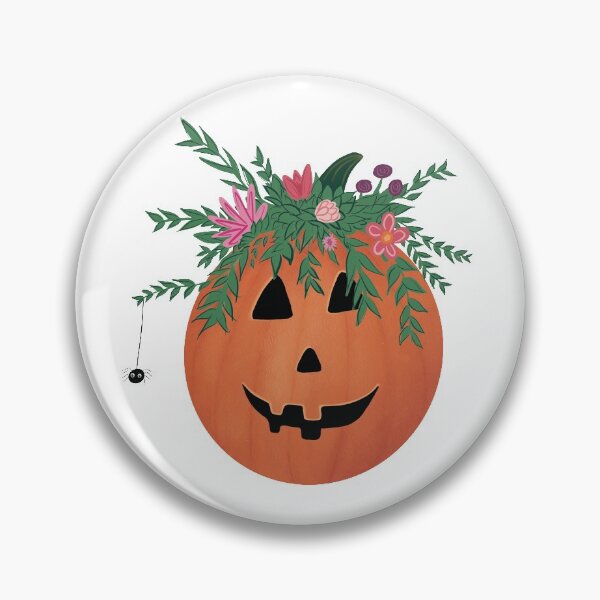 Item preview, Pumpkin with flowers designed and sold by PixelCookieDsgn.