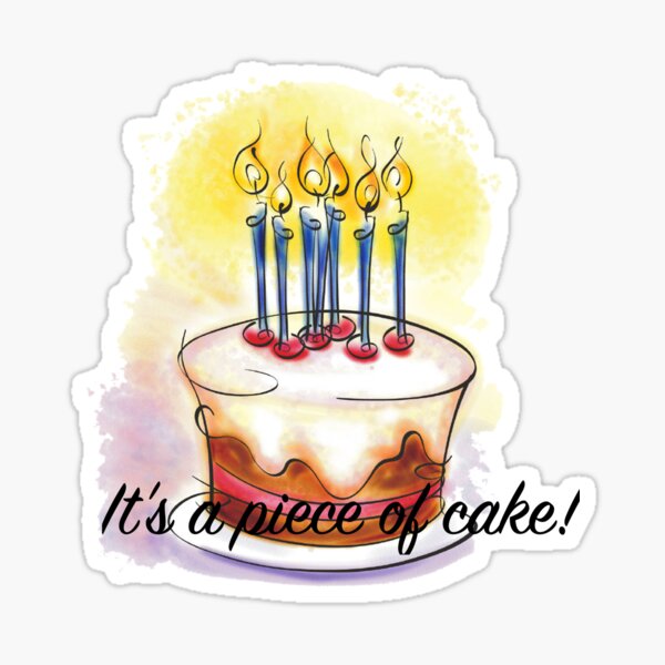 Stickers Sur Le Theme Piece Of Cake Redbubble