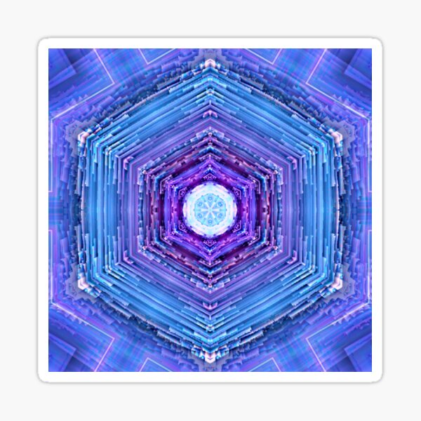 Hypercube Portal Sticker