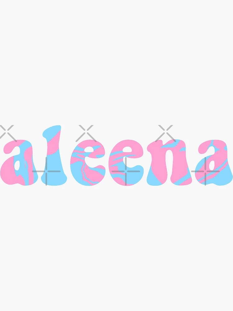 custom name design (aleena) | Sticker