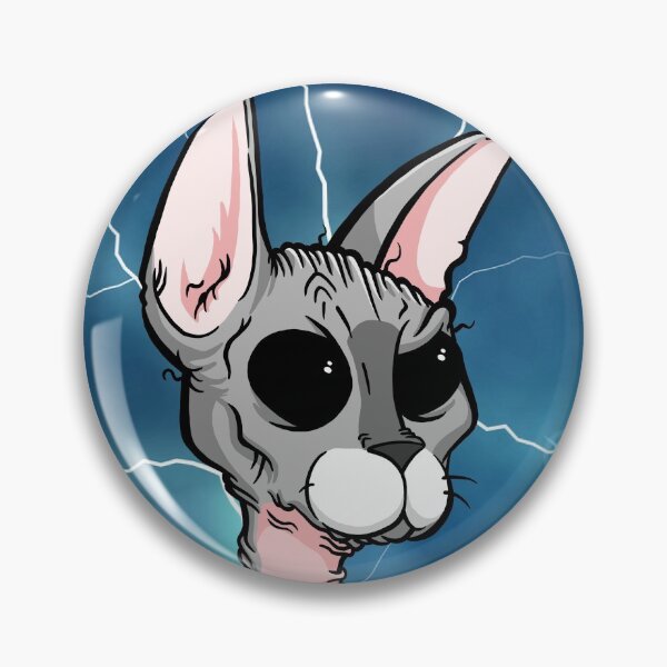Item preview, Lightning Sphynx - Hairless Cat designed and sold by SMilllar.