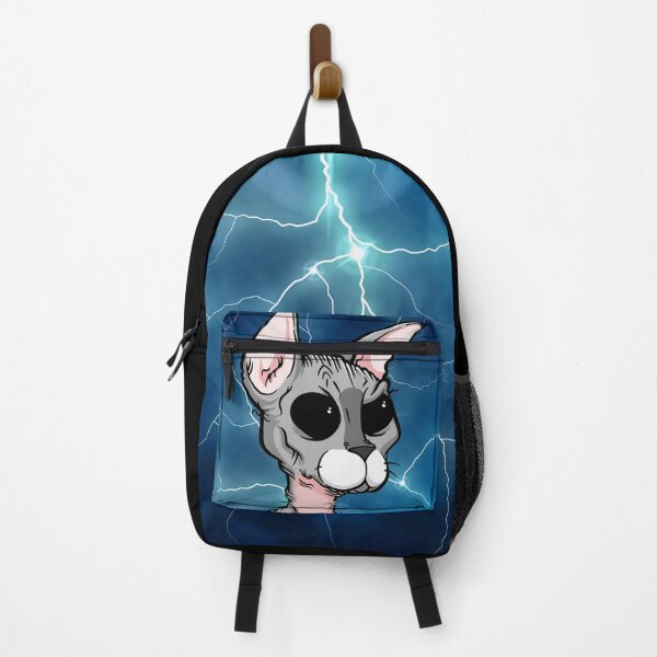 Item preview, Lightning Sphynx - Hairless Cat designed and sold by SMilllar.