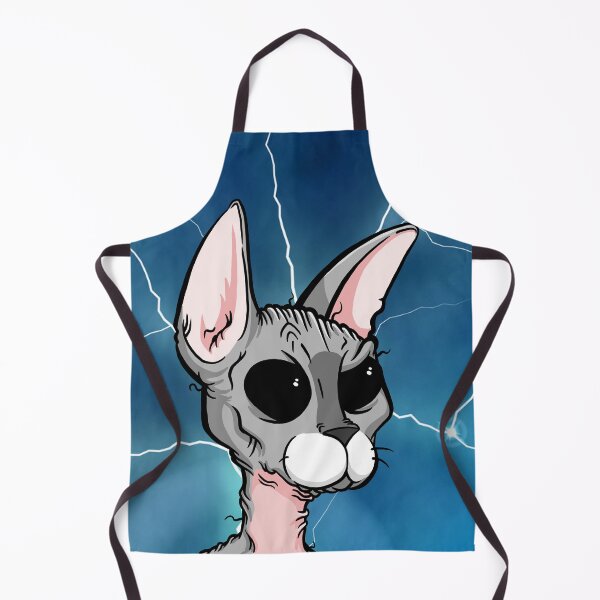 Item preview, Lightning Sphynx - Hairless Cat designed and sold by SMilllar.