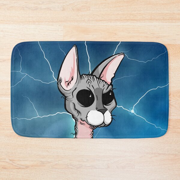 Item preview, Lightning Sphynx - Hairless Cat designed and sold by SMilllar.