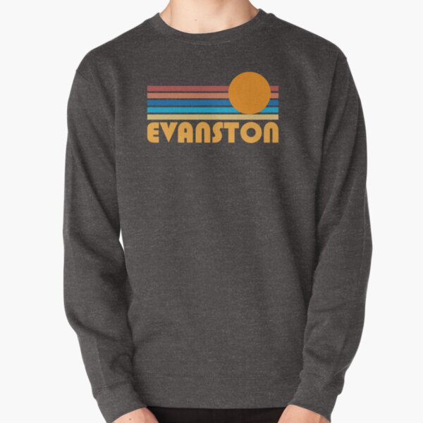 Evanston Retro Sunset Logo Pullover Sweatshirt