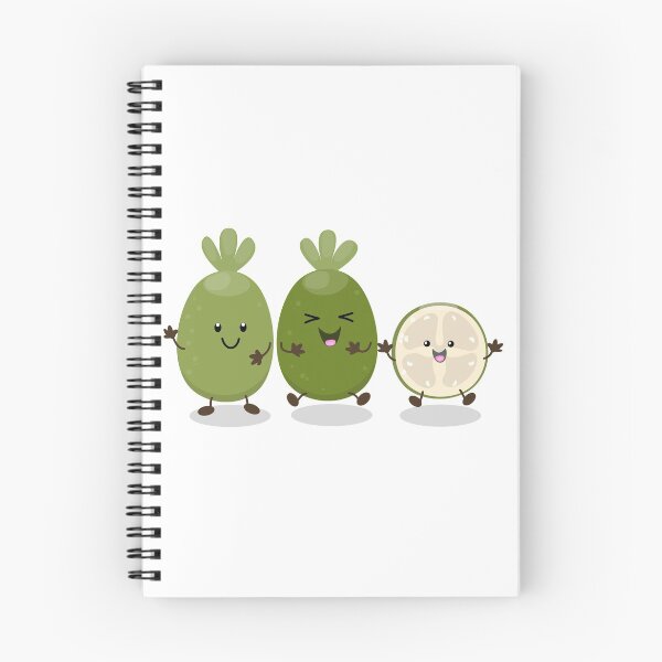 Item preview, Cute pineapple guava feijoa cartoon illustration designed and sold by FrogFactory.