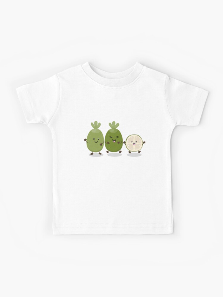 Camiseta para niños «Ilustración de dibujos animados lindo piña guayaba  feijoa» de FrogFactory | Redbubble