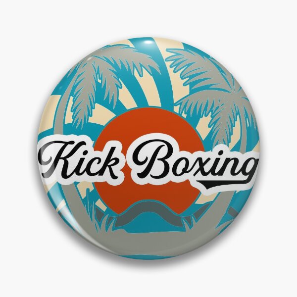 Item preview, Kick Boxing Beach T-Shirt, Retro, Red Sun and Palm Trees designed and sold by Polishthestone.