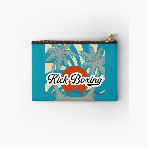 Item preview, Kick Boxing Beach T-Shirt, Retro, Red Sun and Palm Trees designed and sold by Polishthestone.