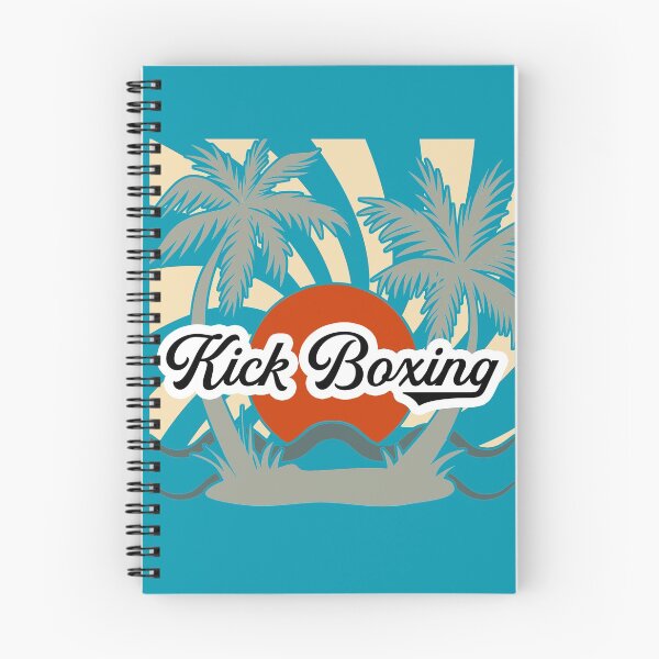 Item preview, Kick Boxing Beach T-Shirt, Retro, Red Sun and Palm Trees designed and sold by Polishthestone.
