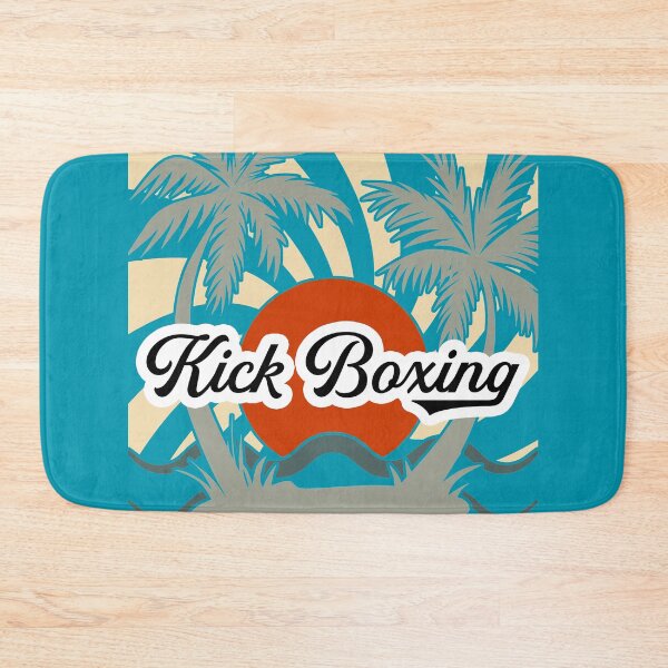 Item preview, Kick Boxing Beach T-Shirt, Retro, Red Sun and Palm Trees designed and sold by Polishthestone.