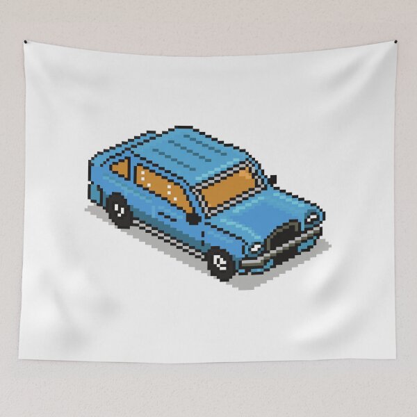 Item preview, Pixel Blue Car designed and sold by freedom4life.