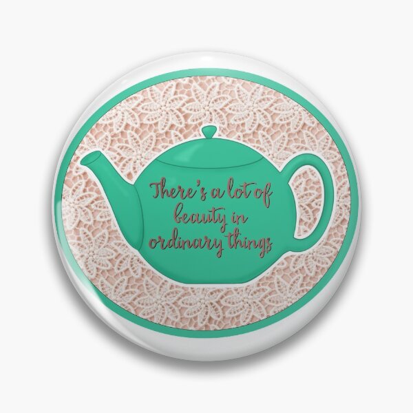 Item preview, There’s a Lot of Beauty in Ordinary Things Teal Teapot designed and sold by IlloriaChelsea.