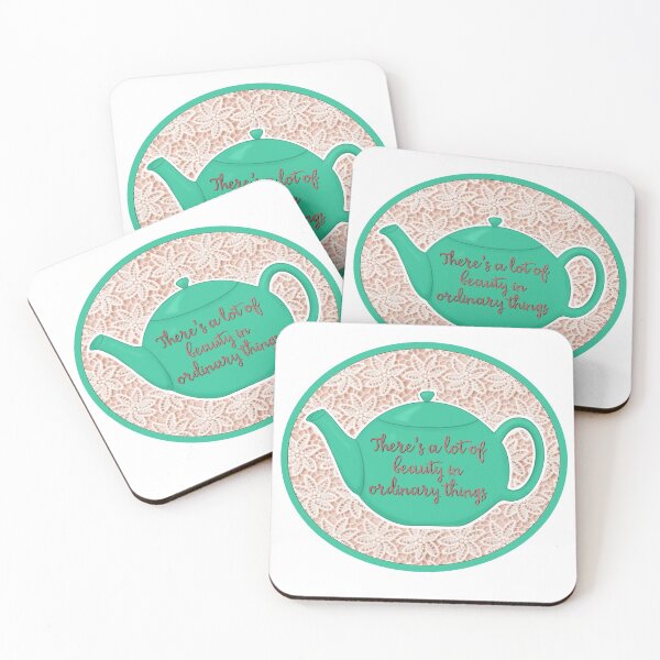Item preview, There’s a Lot of Beauty in Ordinary Things Teal Teapot designed and sold by IlloriaChelsea.