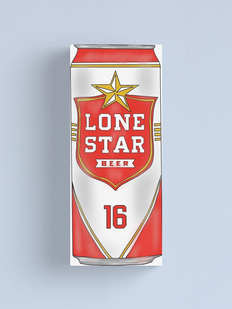 Lone Star Beer Canvas Print By Shaboola Redbubble