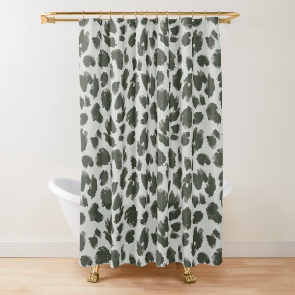  Light Gray Sage Green Leopard Cheetah Animal Print
