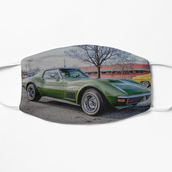 Chevrolet Corvette in green Flat Mask