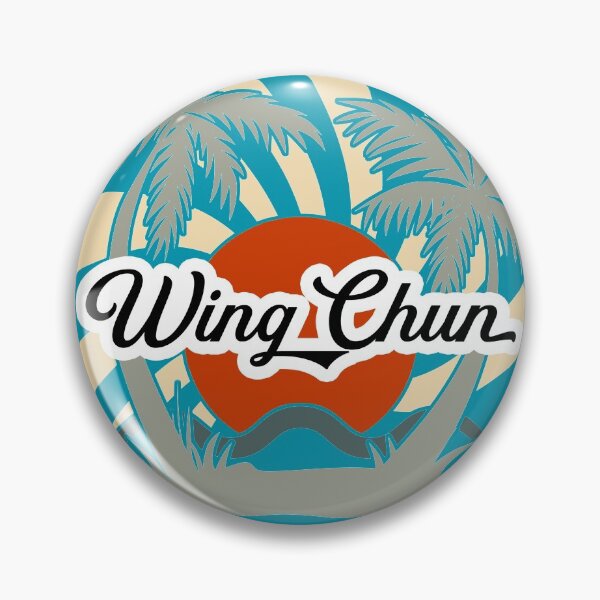 Item preview, Wing Chun Beach T-Shirt, Retro, Red Sun and Palm Trees designed and sold by Polishthestone.