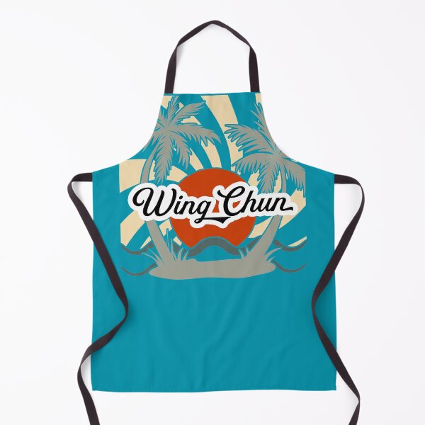 Item preview, Wing Chun Beach T-Shirt, Retro, Red Sun and Palm Trees designed and sold by Polishthestone.