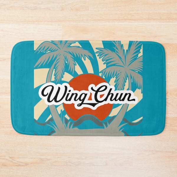 Item preview, Wing Chun Beach T-Shirt, Retro, Red Sun and Palm Trees designed and sold by Polishthestone.
