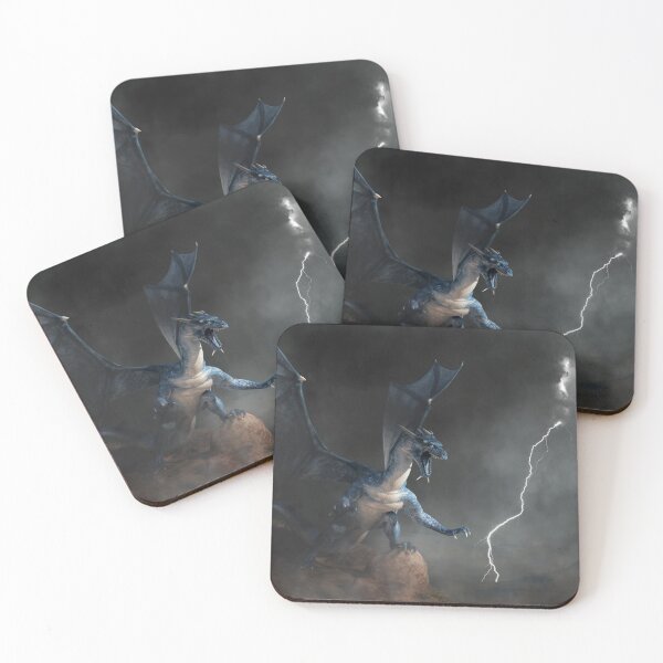 Item preview, Blue Dragon with Lightning designed and sold by Daniel Eskridge.
