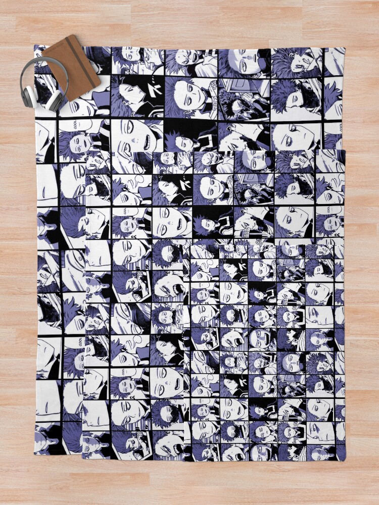 Alternate view of Shinso Collage color version Throw Blanket